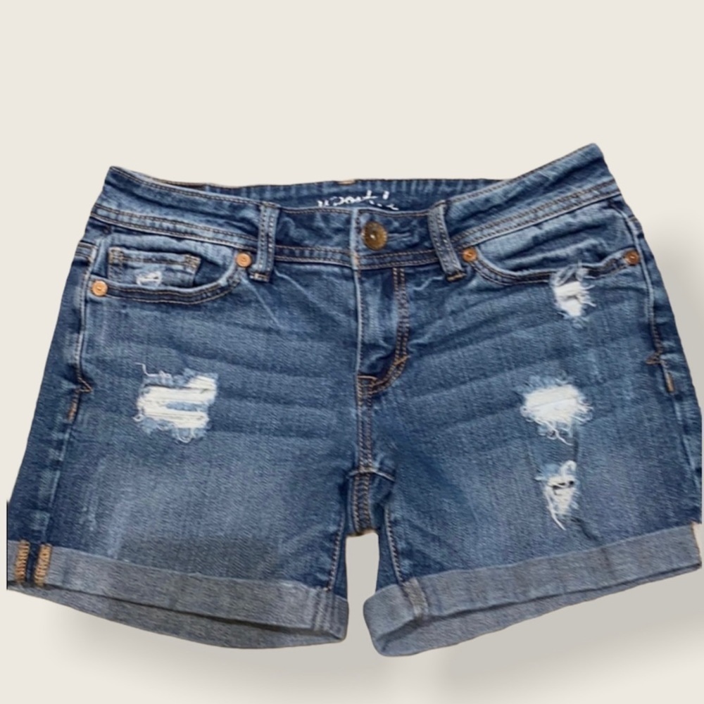 Aeropostale distress denim jean shorts
